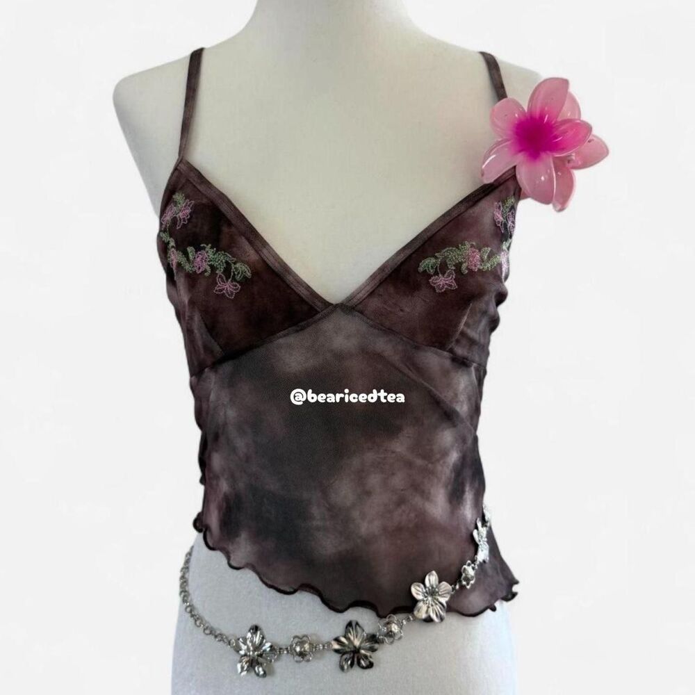 Edikted Women's Brown and Grey Blouse